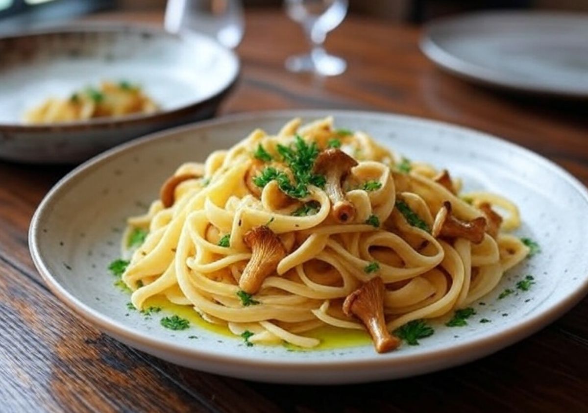 Tagliatelles aux girolles