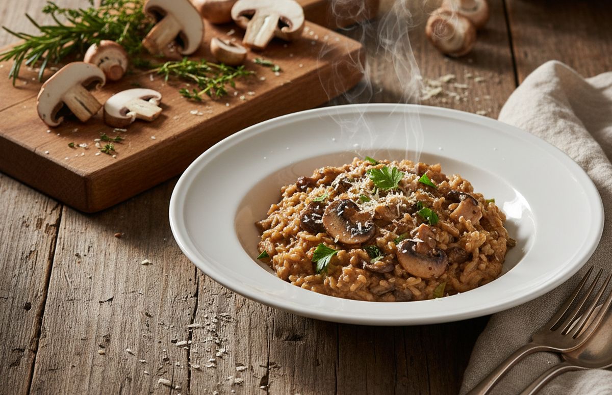 Véritable recette risotto aux champignons