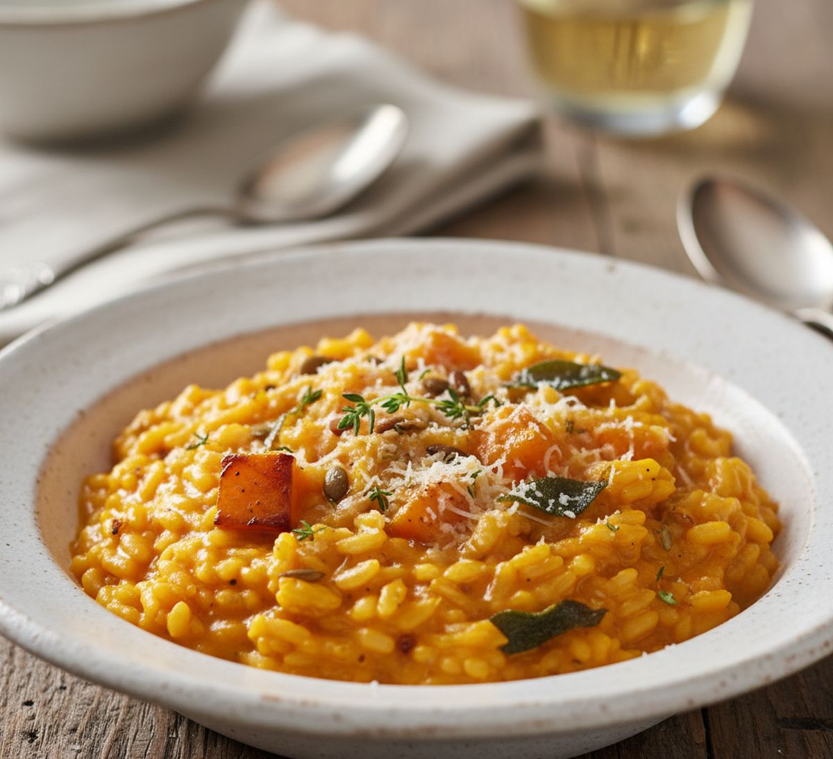 Recette risotto à la courge butternut