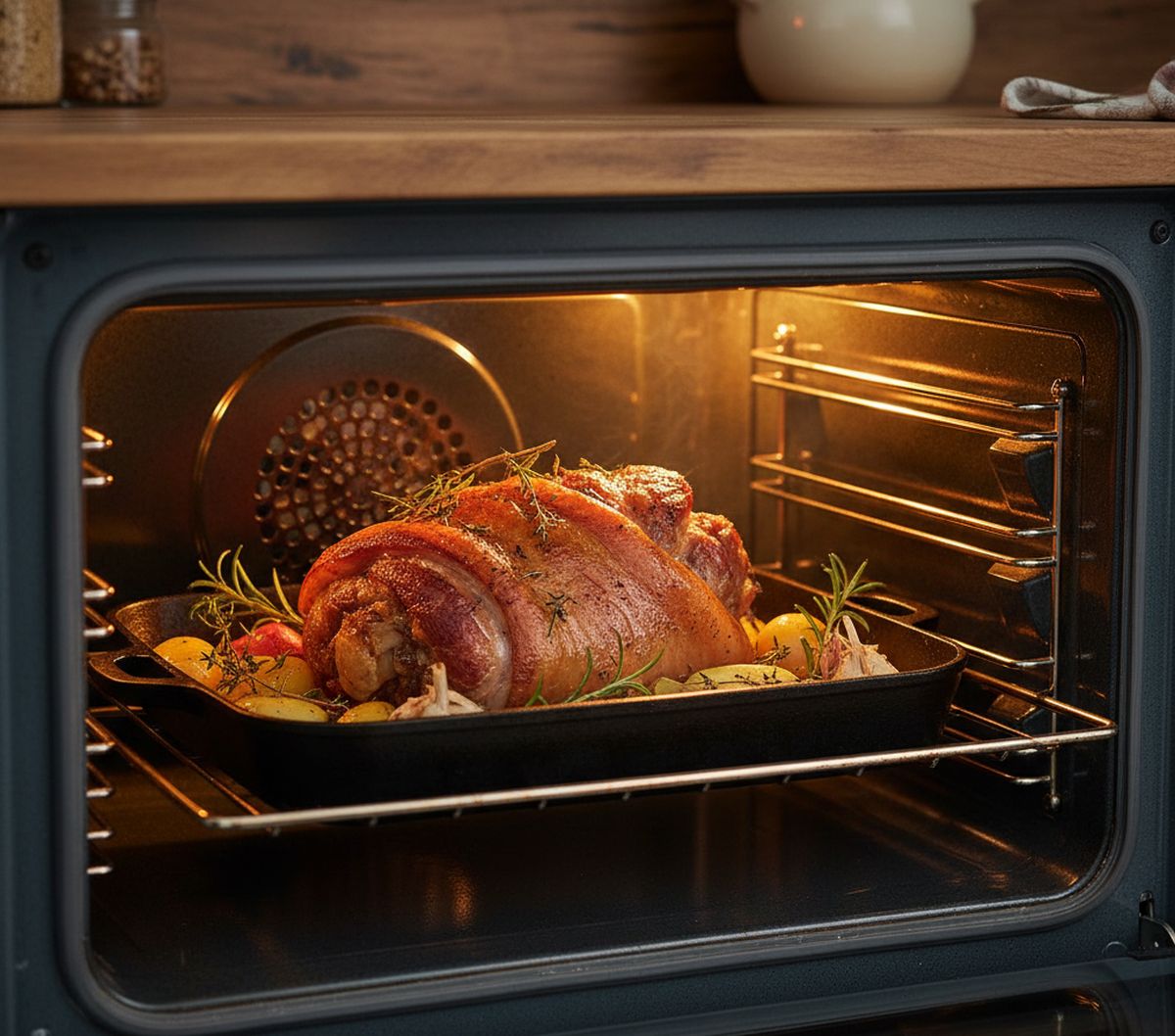 Temps de cuisson rouelle de porc au four en cuisson lente