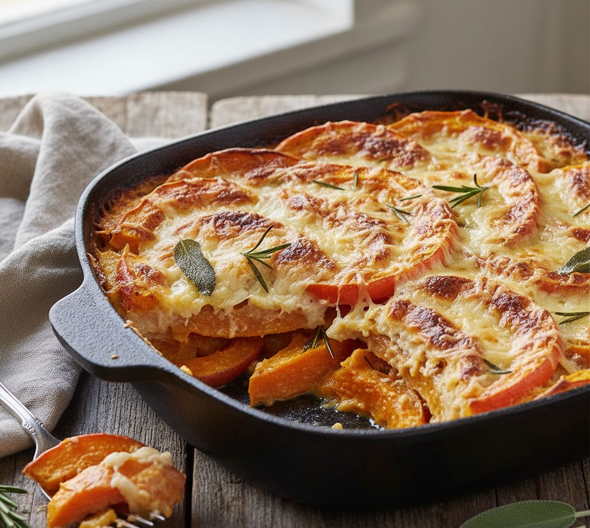 gratin de potimarron et patate douce