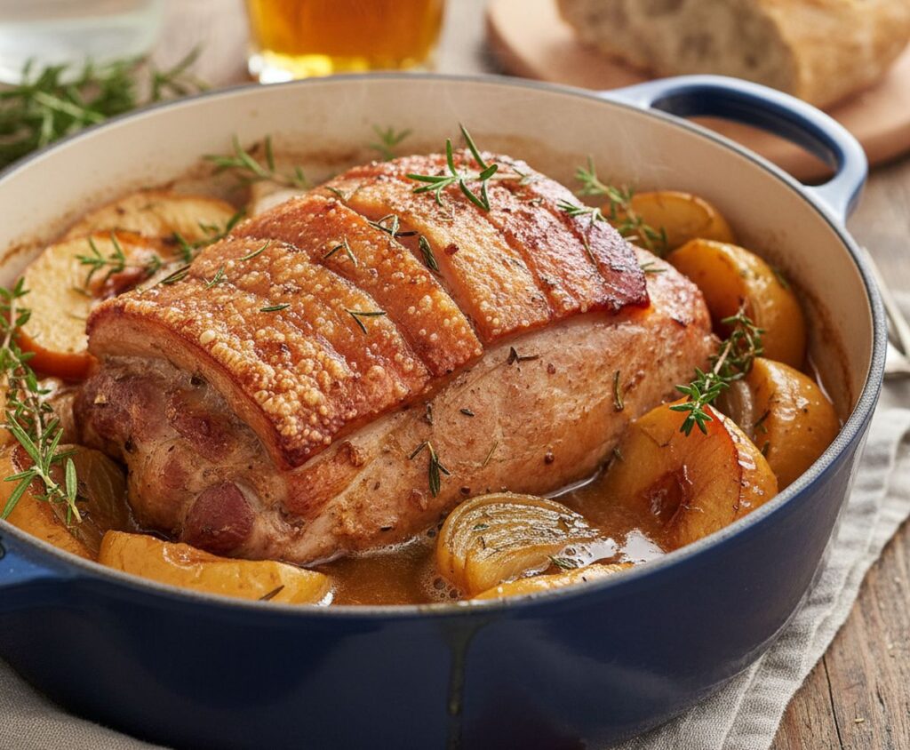 Rôti De Porc Aux Pommes