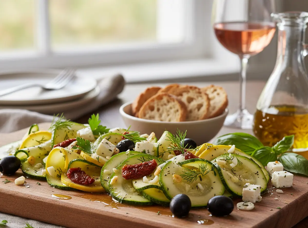 Courgettes marinées pour apéritif : idées fraîches et savoureuses