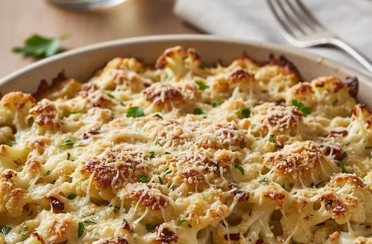 Gratin de chou-fleur sans béchamel : recette facile et légère