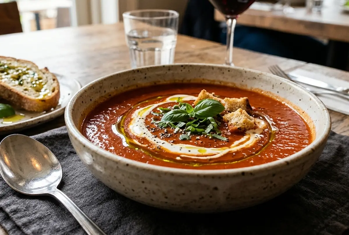 Soupe de tomate gastronomique : recette raffinée pour un velouté d&rsquo;exception
